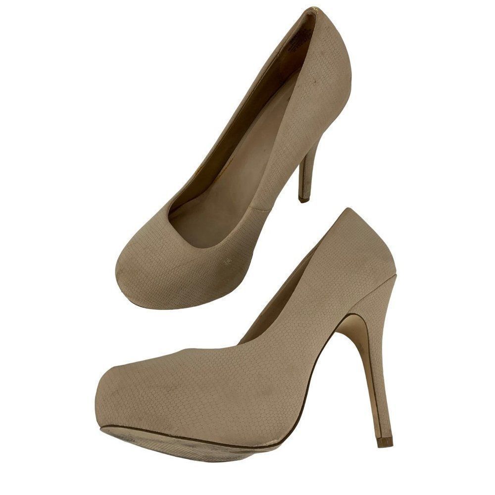 Womens Ultra High Heel Mix No 6 Nude Platform Shoes Size 8 Sarti 3372